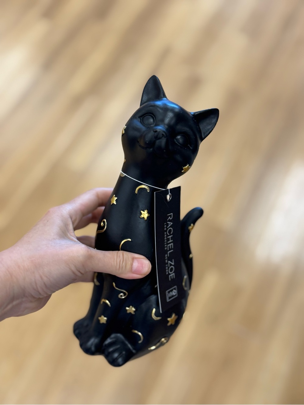 Rachel Zoe Black & Gold Decorative Cat Figurine - Picture 2 of 2